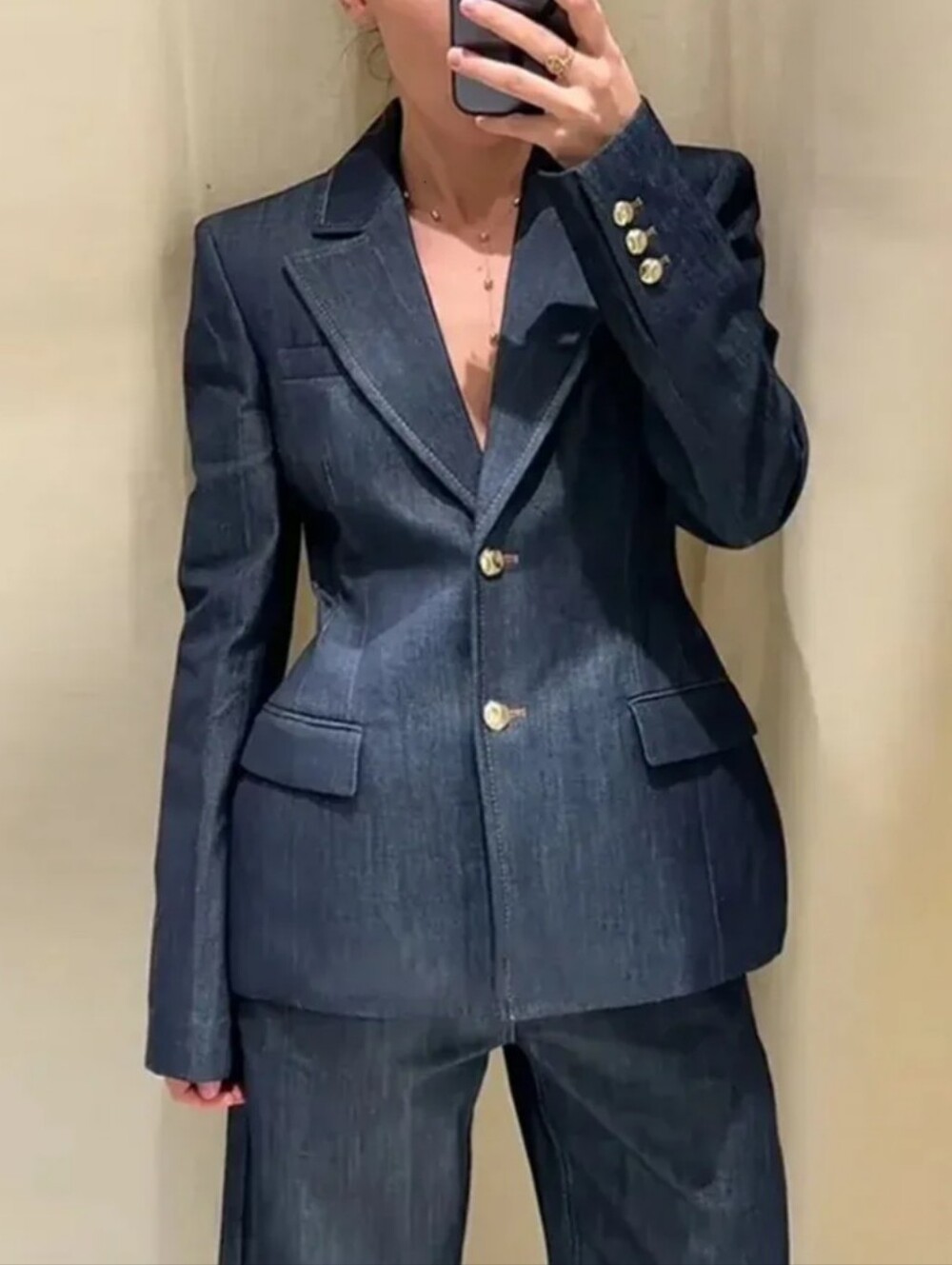 ZARA DENIM BLAZER Size S
